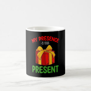 Mug Ma Présence Est Votre Noël Familial Actuel