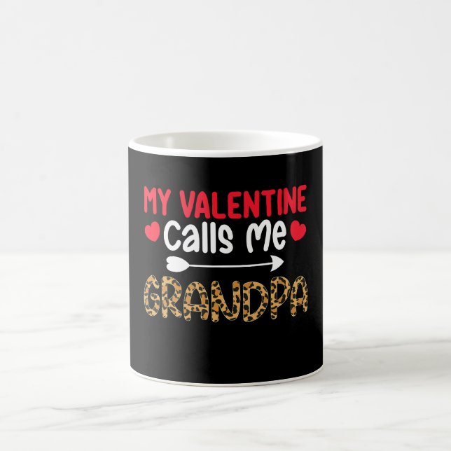 Mug Ma Saint Valentin m'appelle grand-père Leopard Buf (Centre)