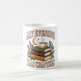 Mug Ma Soirée a des Chapitres Livres et Thé