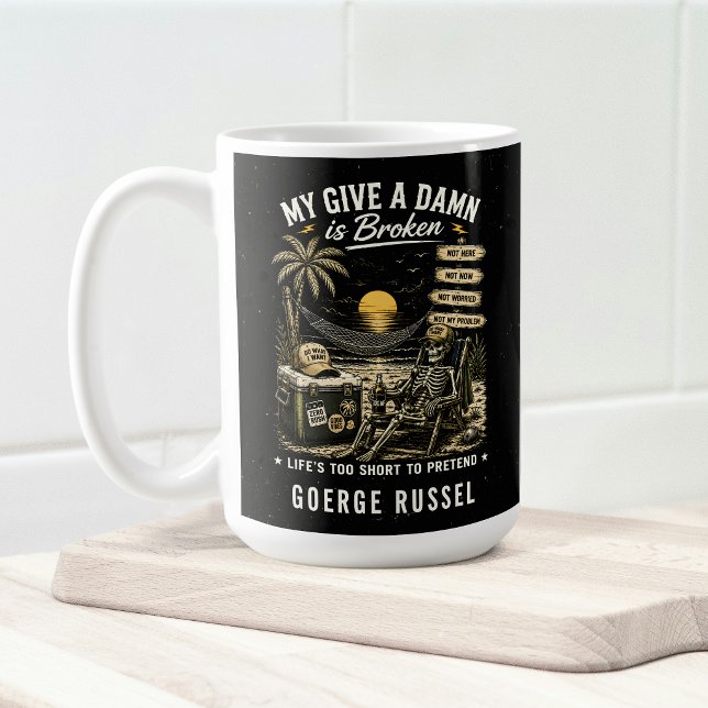 Mug Ma vie est trop courte pour faire semblant de m'en (Left)