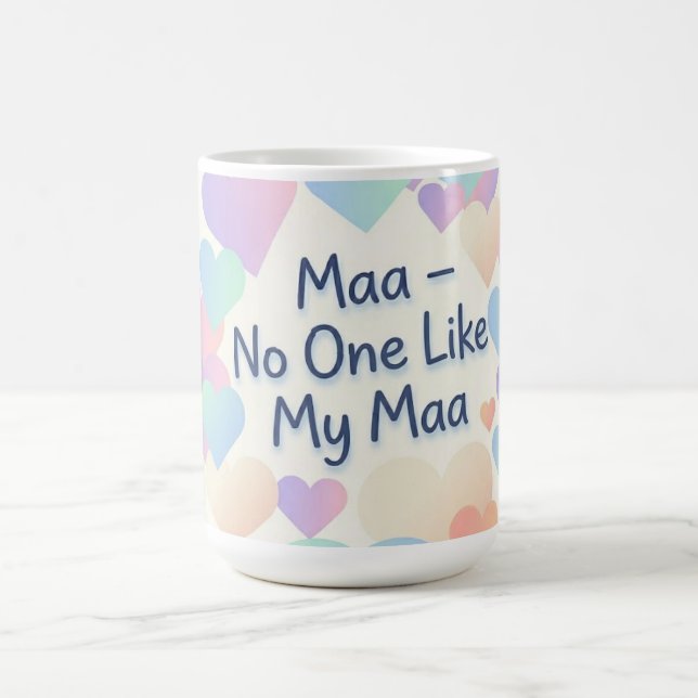 Mug Maa Aucun comme ma Maa - Horloge murale Pastel Hea (Centre)