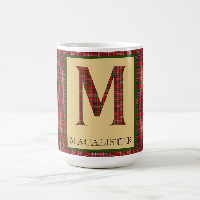 Mug MacAlister Tartan Monogramme M (Centre)