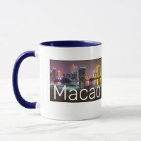 Macao Casino Skyline Panorama Chine Nuit