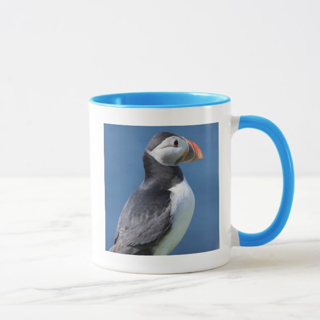 Mug Macareux Atlantique (Fratercula Arctica) Sur Une F (Droite)