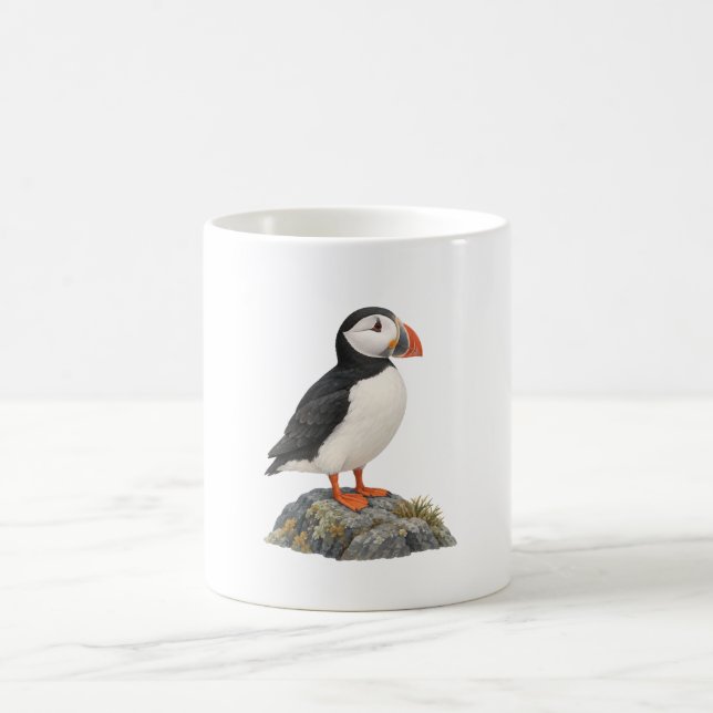 Mug Macareux sur un rocher côtier (Centre)