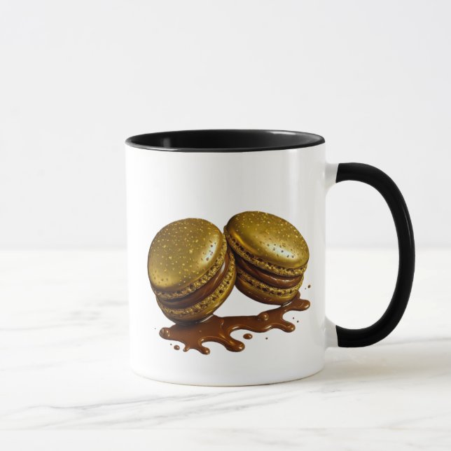 Mug  Macaron doré chic (Droite)