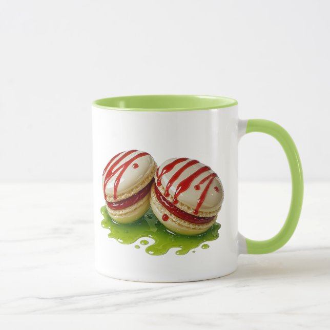 Mug Macarons gourmands framboise (Droite)