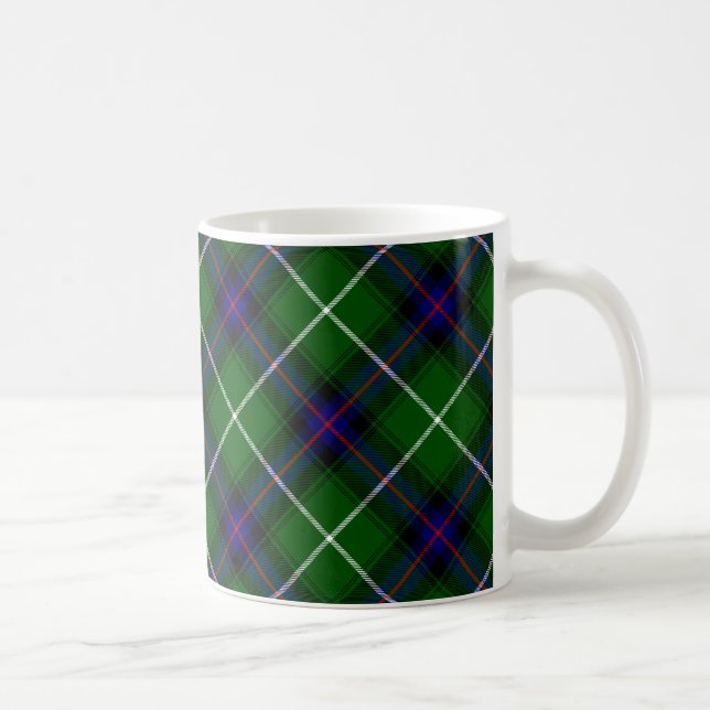 Mug MacDonald tartan bleu vert plaid (Droite)