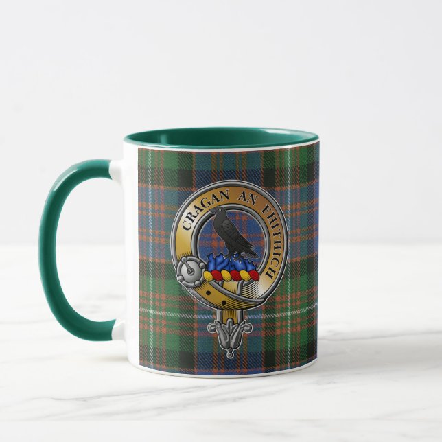 Mug MacDonnell Glengarry Tartan & Badge (Gauche)