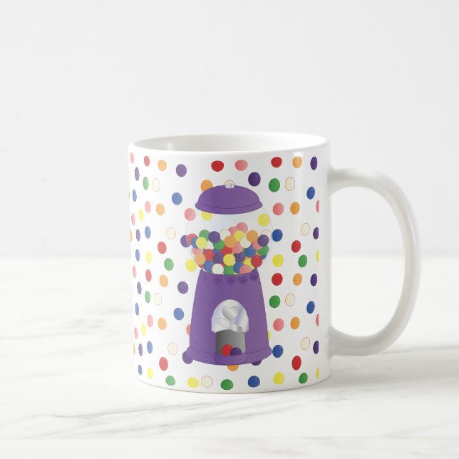 Mug Machine à gumball pourpre (Droite)