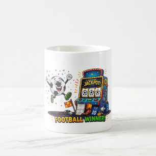 Mug Machine à sous Jackpot Gagnant de Football Ballon