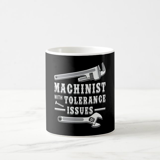Mug Machine Machiniste Mécanicien CNC Machiniste Idée  (Centre)