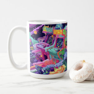 Mug Machines d'arcade rétro dans l'espace