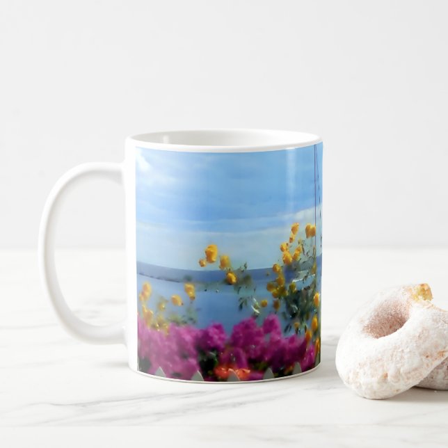Mug Mackinac Island lighthouse scene  (Avec donut)