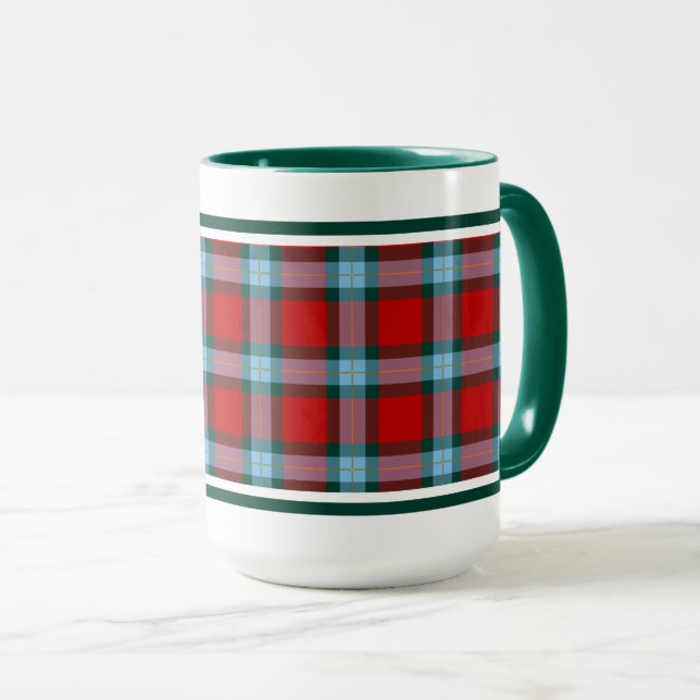 Mug MacLaine de Lochbuie Clan Tartan (Devant droit)