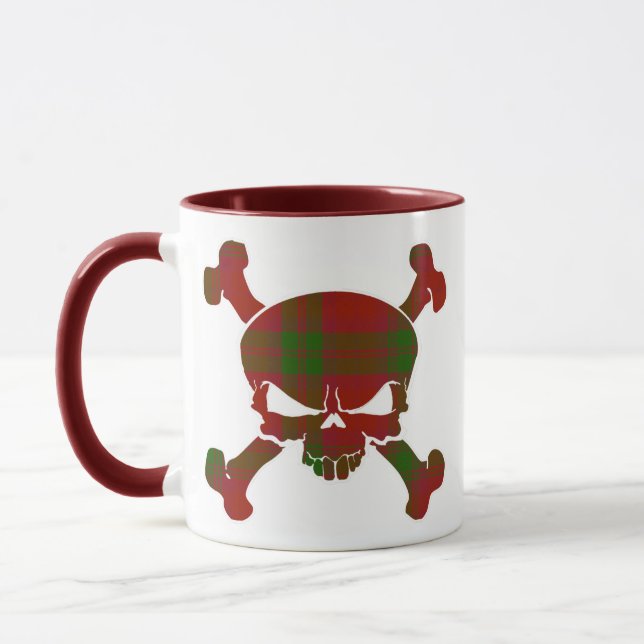 Mug MacNab Tartan Skull No Banner (Gauche)