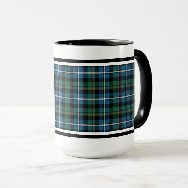 Mug MacRae Clan Chasse Tartan (Devant droit)