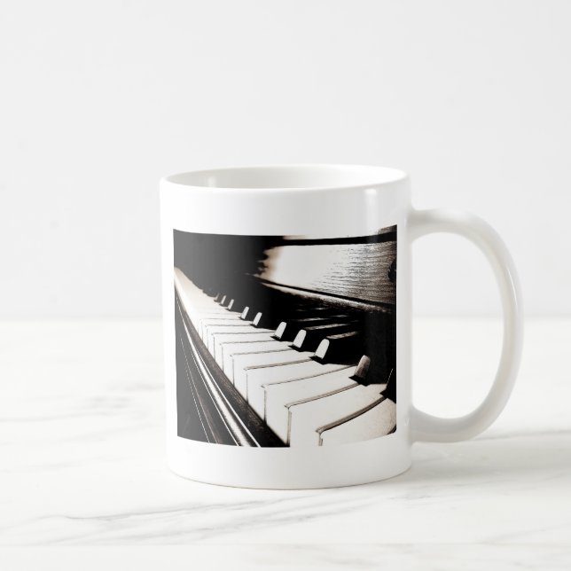 Mug Macro Touches de piano (Droite)