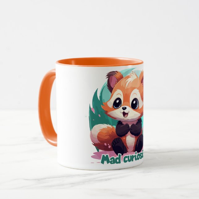 Mug Mad curiosity - Curiosité folle (Devant gauche)