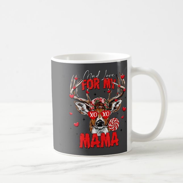 Mug Mad Retro Love For My Mama Deer Hunting Happy Vale (Droite)