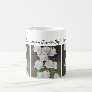 Mug Madame Bug et fleur d'aquarelle du muguet