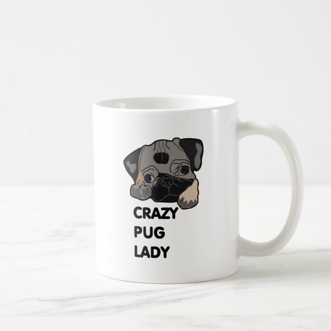 Mug Madame folle de carlin (Droite)
