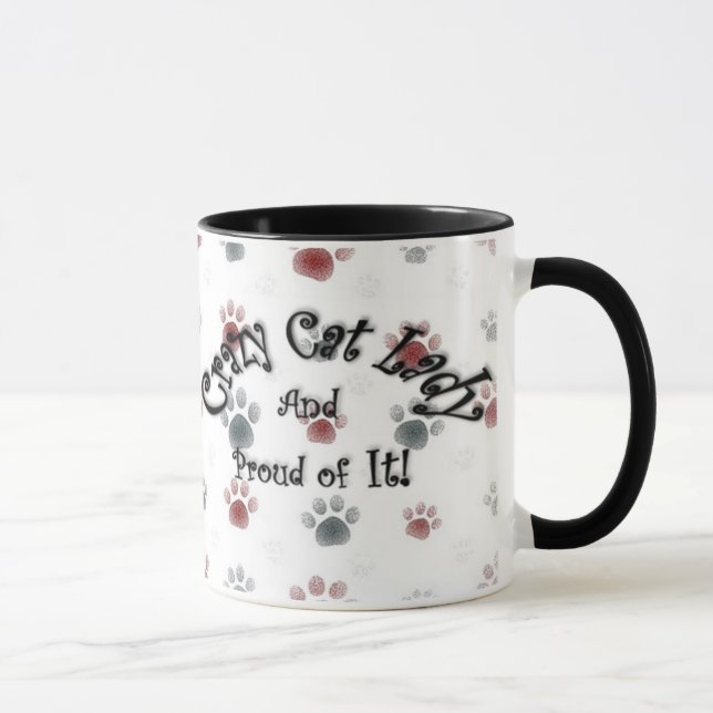 Mug Madame folle de chat (Droite)
