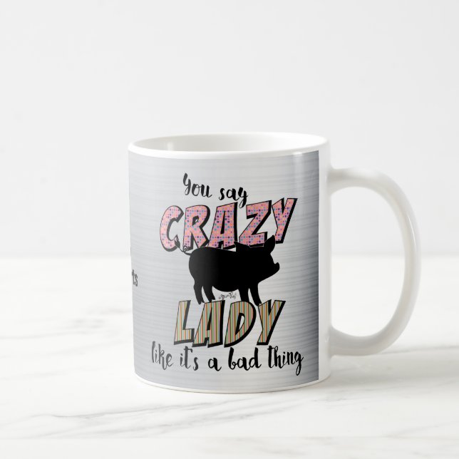 Mug Madame folle de porc (Droite)