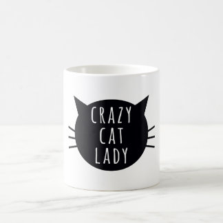 Mug Madame folle Funny Humor Typography de chat