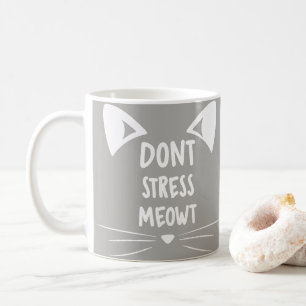 Mug Madame Gift de Kitty de blanc gris - ne soumettez