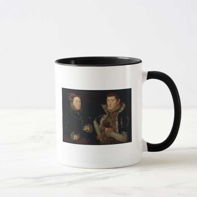 Mug Madame Mary Nevill et son fils Gregory Fiennes (Droite)