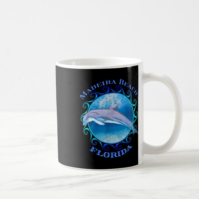 Mug Madeira Beach Floride Vacances Souvenir Dauphin (Droite)