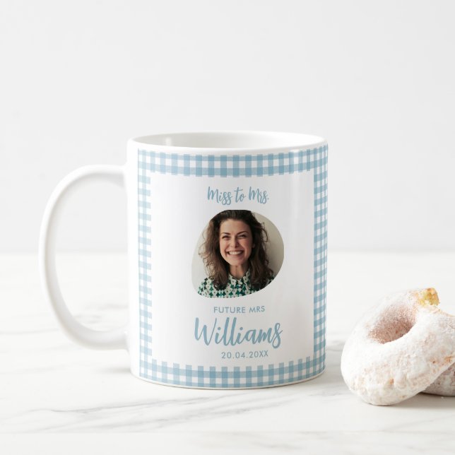 Mug Mademoiselle à Madame Future Mrs Moderne Boho (Avec donut)
