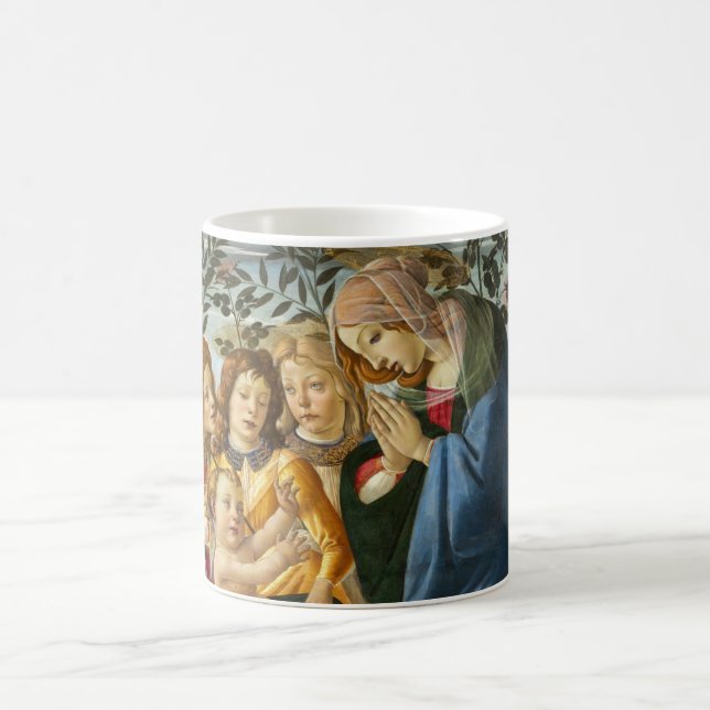 Mug Madone adorant l'Enfant avec 5 anges Botticelli (Centre)