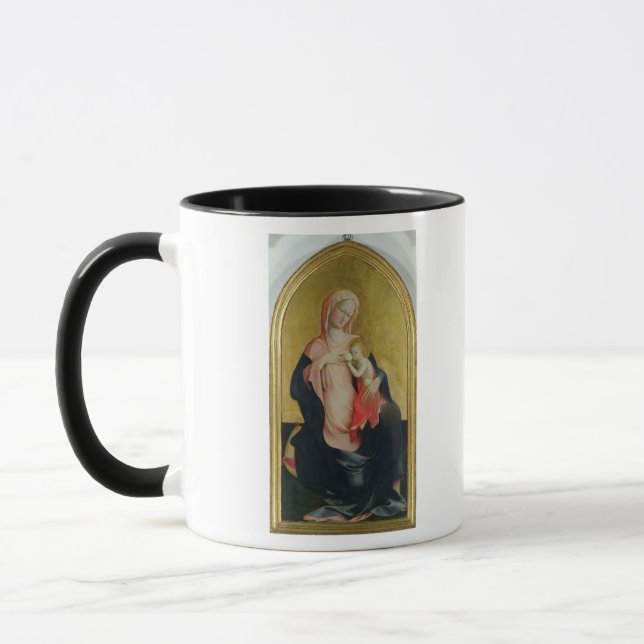 Mug Madonna de l'humilité, c.1410 (tempera sur le (Gauche)