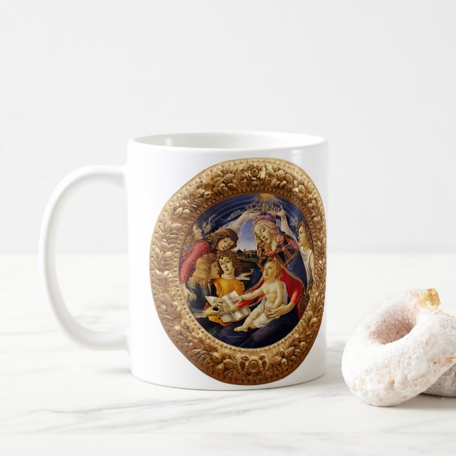Mug Madonna du Magnificat par Sandro Botticelli (Avec donut)