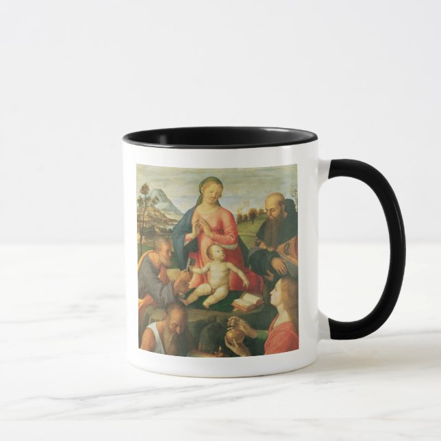 Mug Madonna et enfant avec des solides solubles. (Droite)