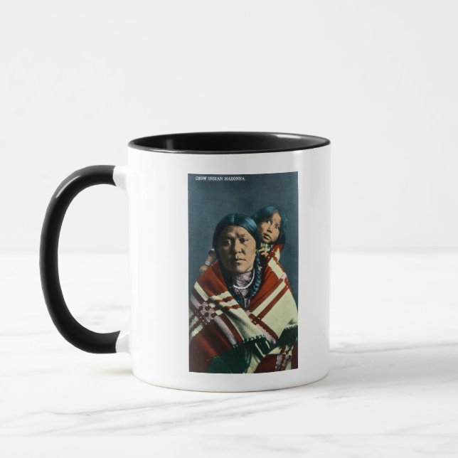 Mug Madonna et l'enfant indien de Corbeau (Gauche)