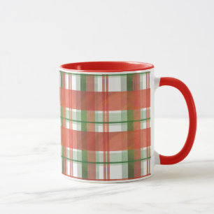 Mug Madras Plaid Noël