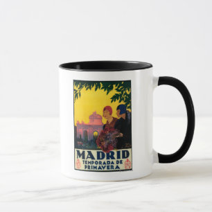 Mug Madrid en affiche promotionnelle de voyage de