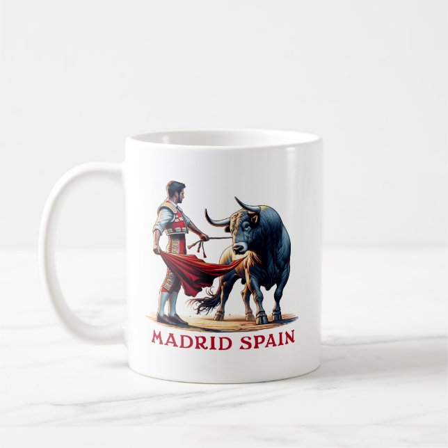 Mug Madrid Espagne Bull Fighting (Gauche)