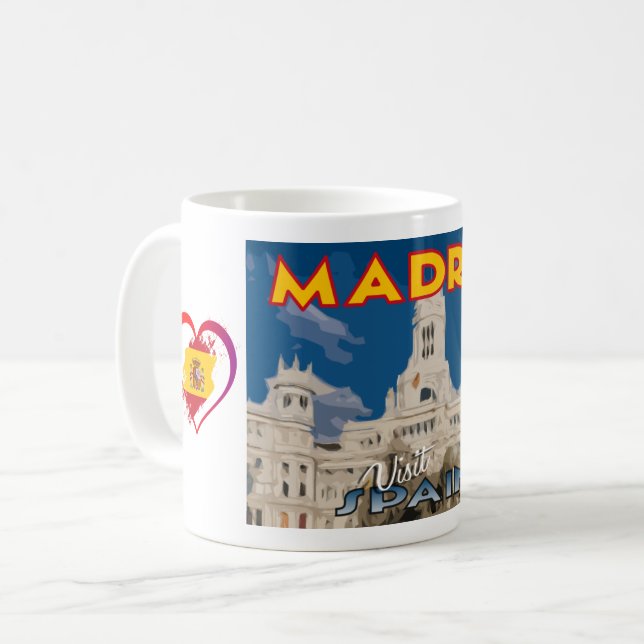 Mug Madrid, visite Espagne... (Devant gauche)