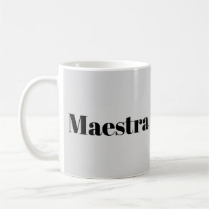 Mug Maestra Chef d'orchestre Pianiste Musicienne Thème