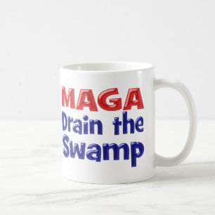 Mug MAGA Drainer le marais rouge bleu
