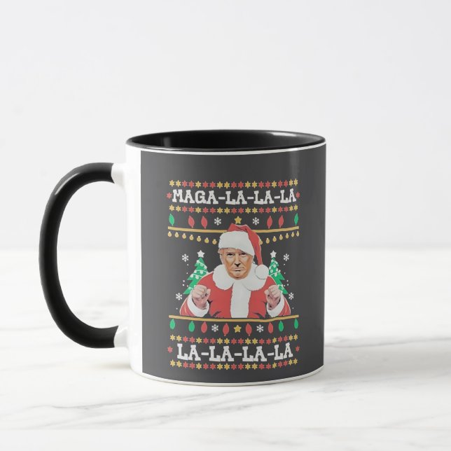 Mug Maga La La La Trump Noël Inauguration 47e (Gauche)