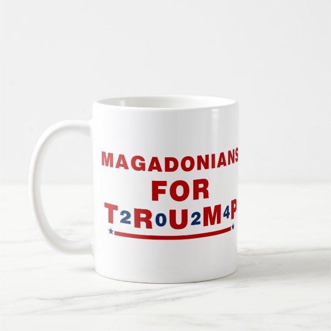 Mug Magadoniens pour Trump 2024 Red Blue Star (Gauche)