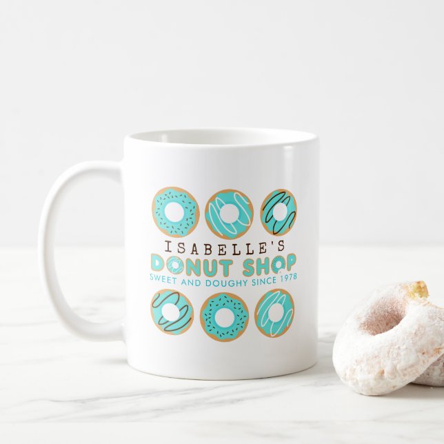 Mug Magasin de beigne bleu (Avec donut)