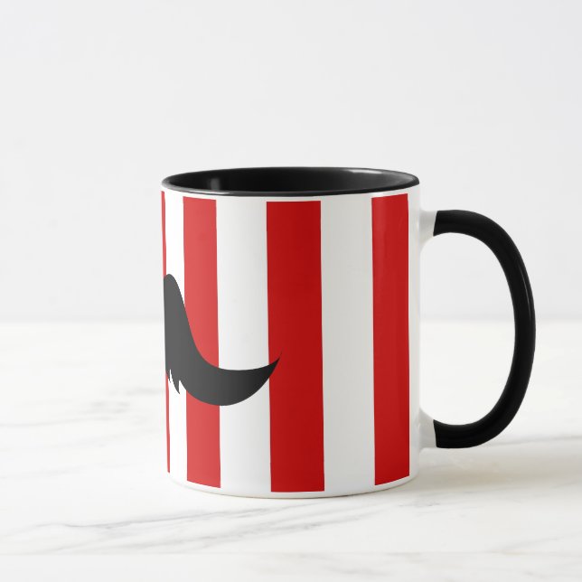 Mug Magasin noir Polonais de la moustache w/Barber de (Droite)