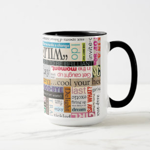 Mug Magazine Imprimer la typographie de la phrase Coff