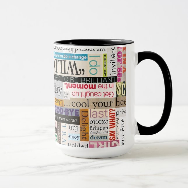 Mug Magazine Imprimer la typographie de la phrase Coff (Droite)